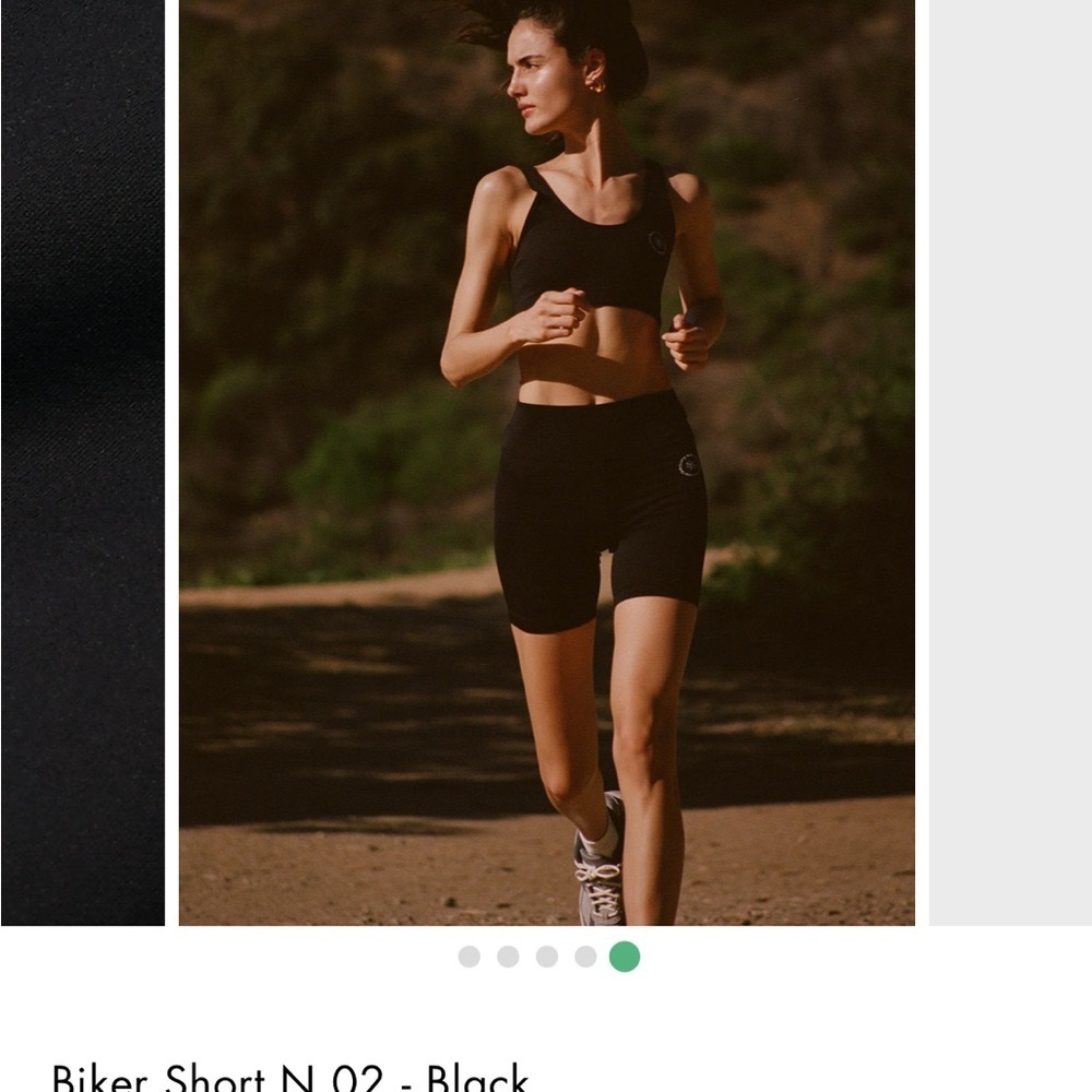Sporty & Rich Logo Print Bike Shorts